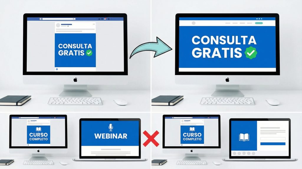 Alineá el anuncio con la página de destino como si fueran uno solo